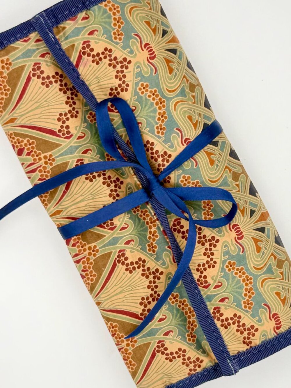 Vintage Liberty London Travel Jewelry Organizer Tana Lawn Lanthe Made in England